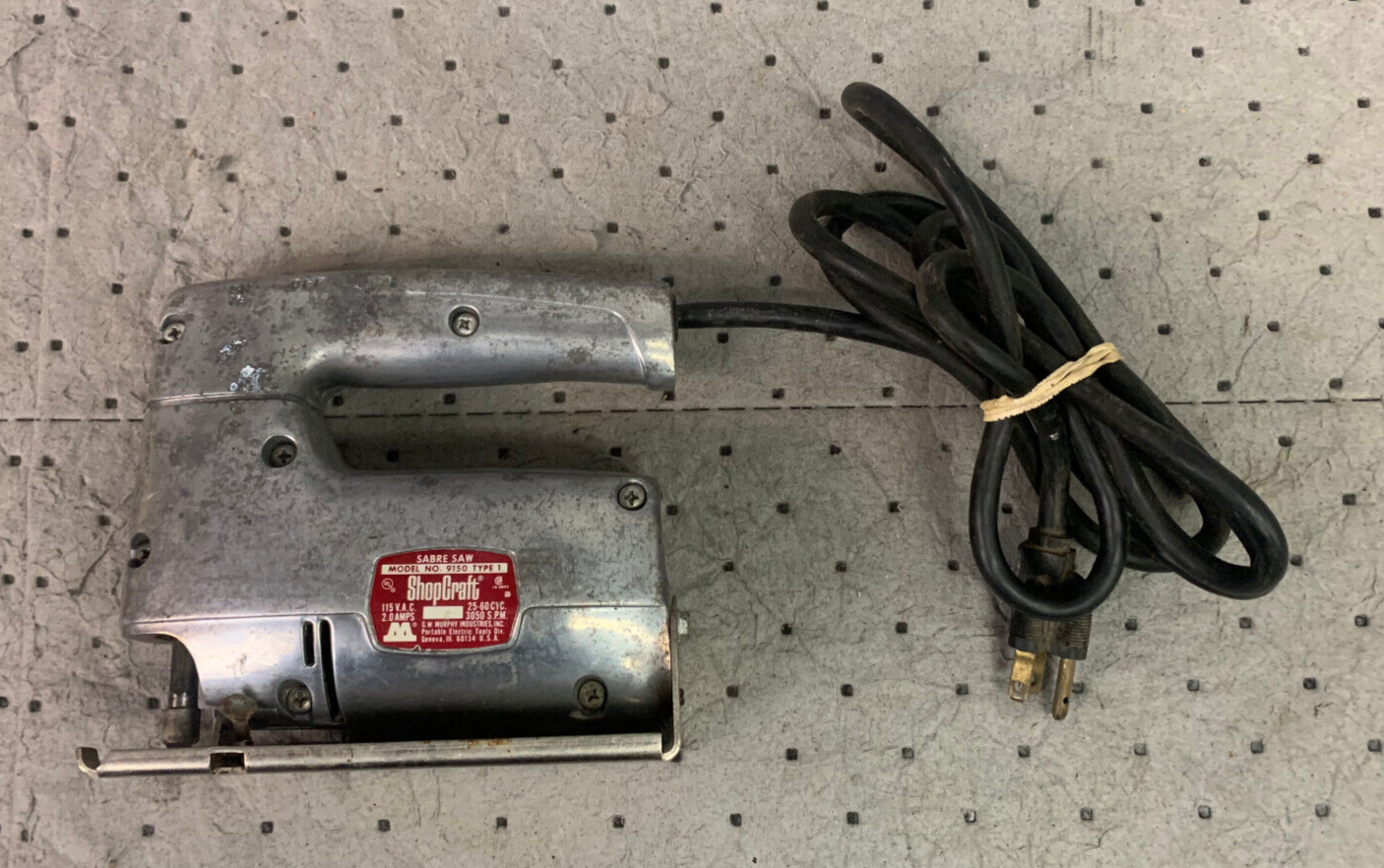 スライム Vintage Shop Craft Jig Saw / Jigsaw / Sabre Saw Model 9150