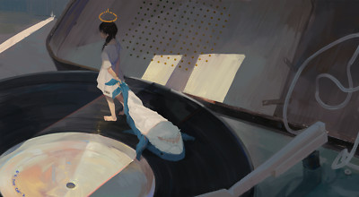 Anime Girls Artwork Shark Nimbus XilmO  Gaming Mat Desk 34810