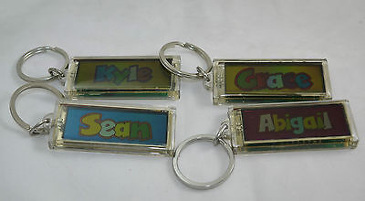 Personalised Flashing Solar Powered Keyring Names A - K From Personalised Flashing Solar Powered Keyring Names A - K From