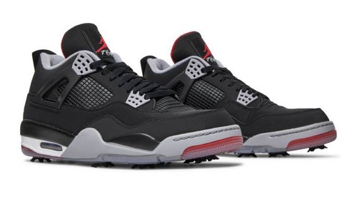 シューズ NIKE - Nike Air Jordan 4 Golf &quot;Black Cat&quot; Nike Air Jordan 4 Retro Golf 'Black Cat' Cleats CU9981-001
