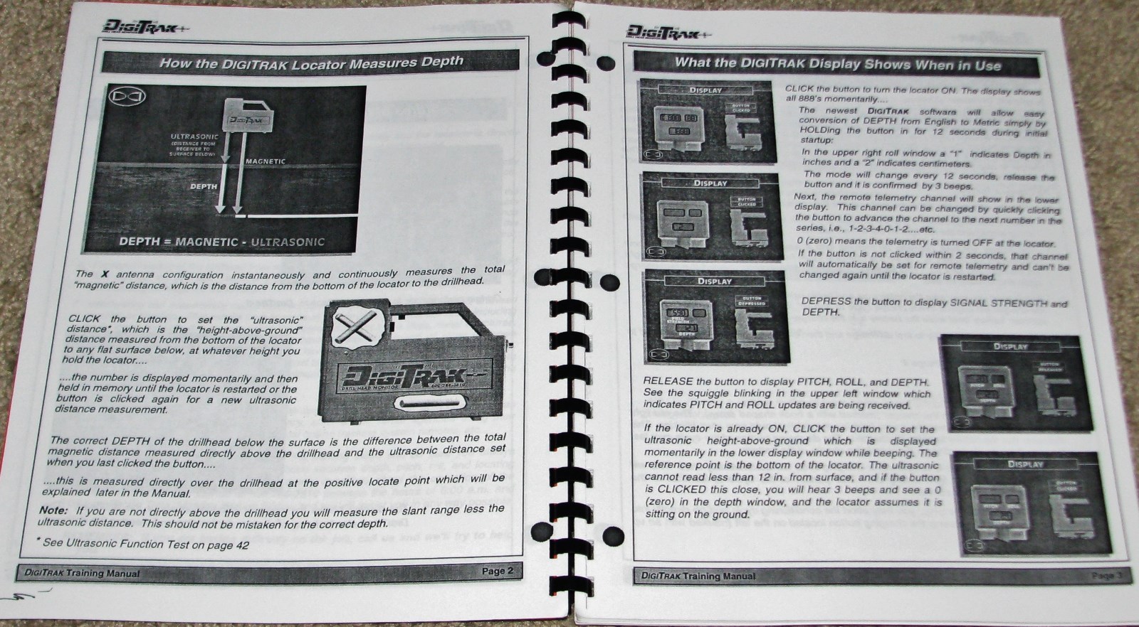 DIGITRAK Directional Drilling Locating System Training & Operator's Manual