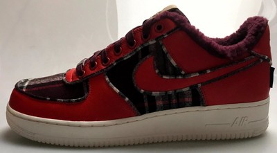 NIKE X PENDLETON AIR FORCE 1 LOW BY YOU ID SHERPA PLAID RED OFF WHITE 11.5 (#34