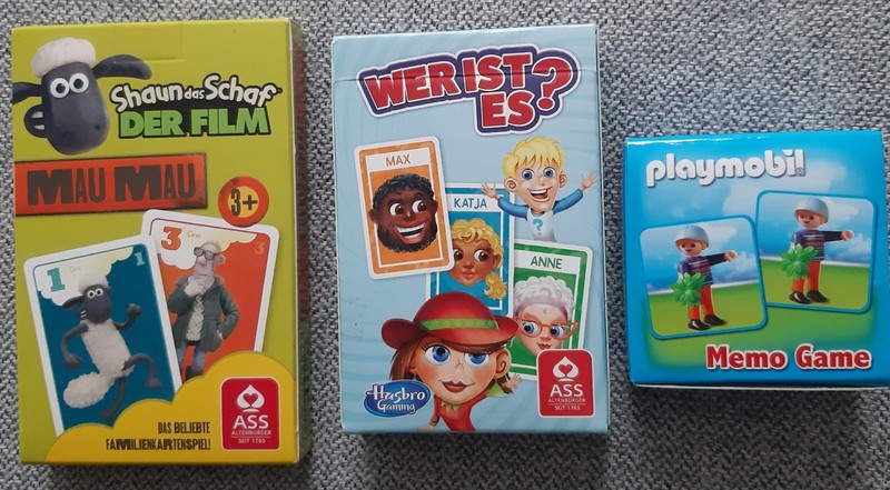 Neu! 3 Verschiedene Spiele (2 X Kartenspiel Und 1 X Memory)