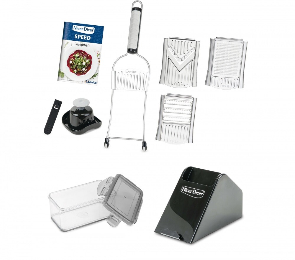 Genius Nicer Dicer Speed XXL Vorteilsset 10tlg. plus Schäler - TOP