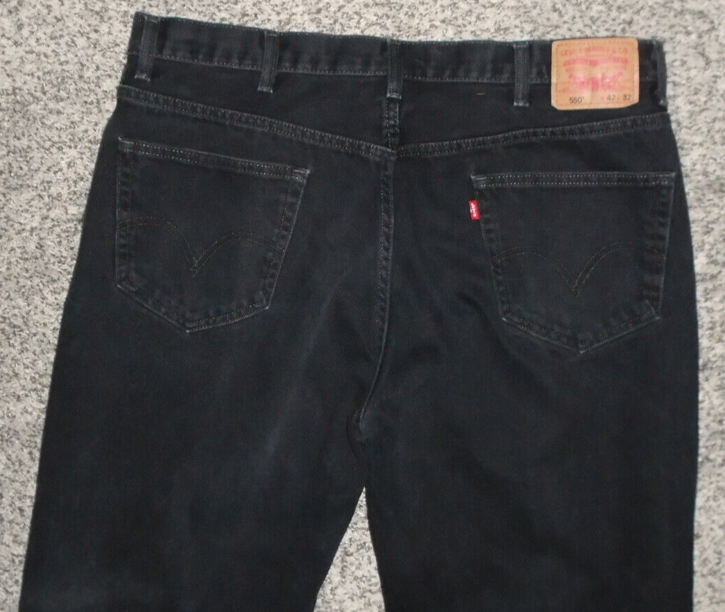 Levi's 550 グレー デニムパンツ W42 L32 90s USA製 Levi'sリーバイス 550 グレー デニムパンツ w36 L34
