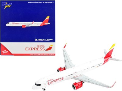 Airbus A321neo Commercial Aircraft Iberia Express White with Red Tail 1/400 by