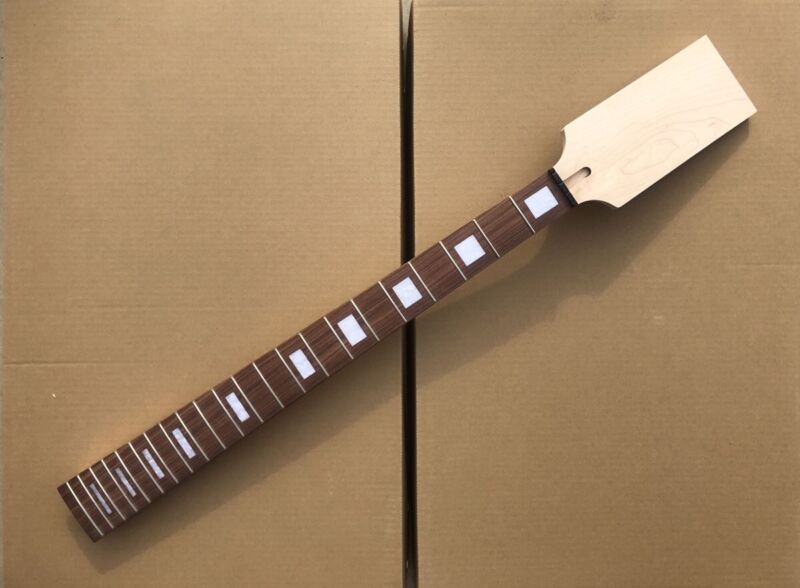 Maple Bass Guitar Neck 22fret 30inch Rosewood Fretboard Block Inlay Diy Paddle