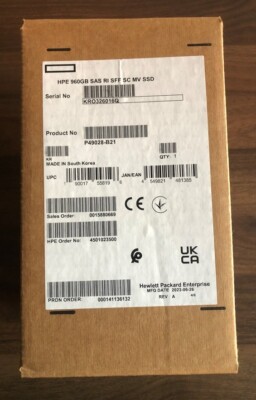 HPE SSD 960GB 2.5'' SAS 12Gb/s Read Intensive SFF SC Multi P49028B21  P49028-B21