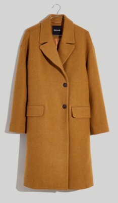 MADEWELL $328 Size XL Petite Haydon Coat in Insuluxe Fabric Wool Blend