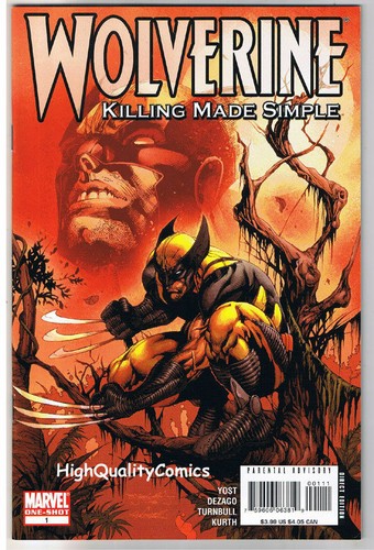 WOLVERINE KILLING MADE SIMPLE #1, VF+, Claws, 2008, more in