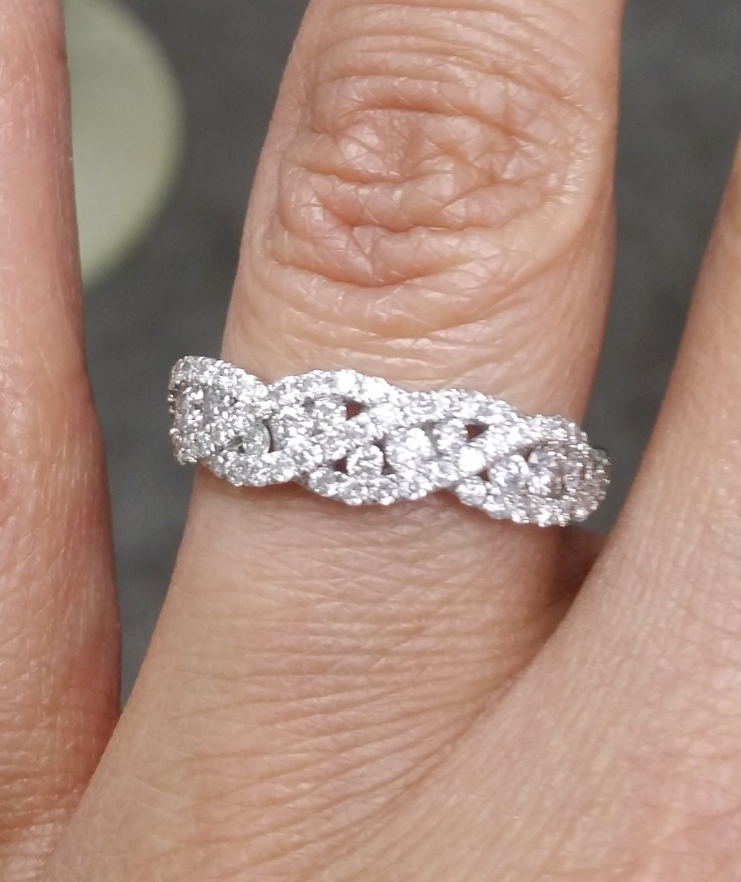 Pre-owned Handmade Deal 0.90ctw Natural Round Diamond Engagement Wedding Band In 14k Gold. In White