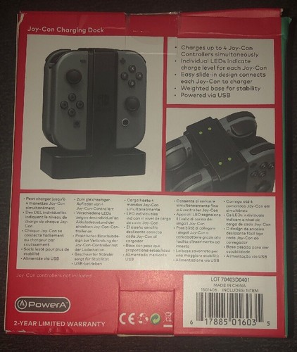 PowerA Joy-Con Charging Dock for Nintendo Switch - 150140601