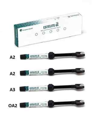 Tokuyama Dental Estelite Alpha Syringe Kit of 4 Syringes Free II Ship