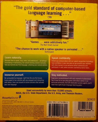 Rosetta Stone 3 Spanish (Latin America) Level 1,2,3 for PC, Mac