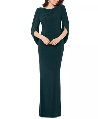 Женское платье с драпировкой на спине Betsy & Adam, Forest, 2P