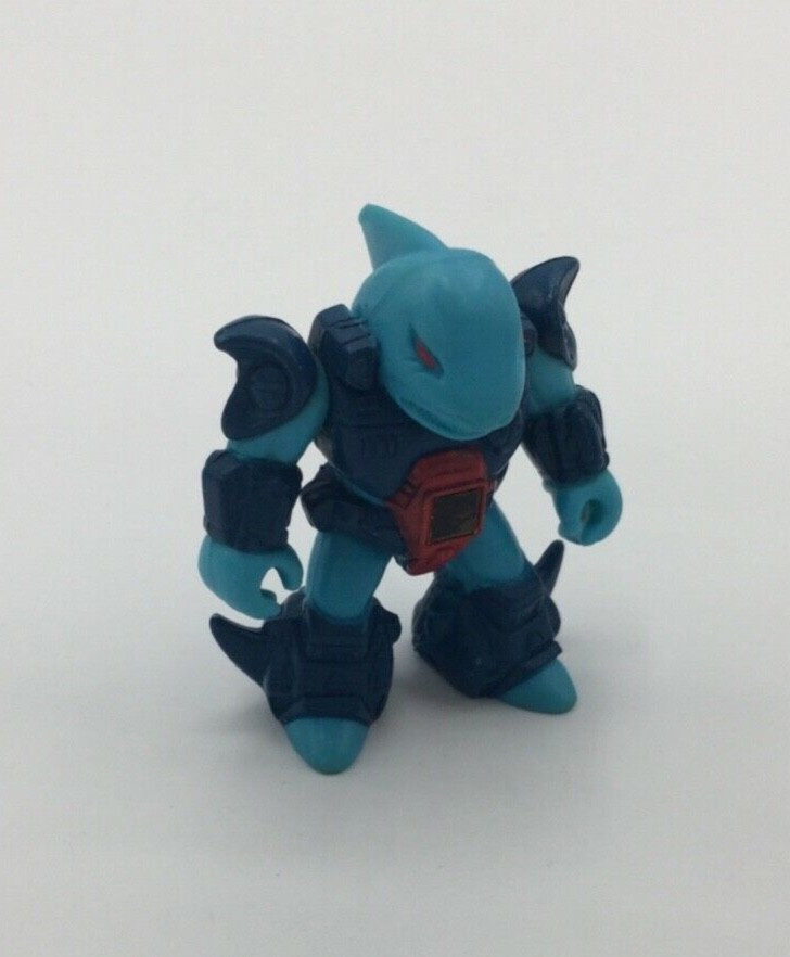 Excellent!!! Battle Beasts #20 Sawtooth Shark w Rub (Wood).  Hasbro Takara Beast