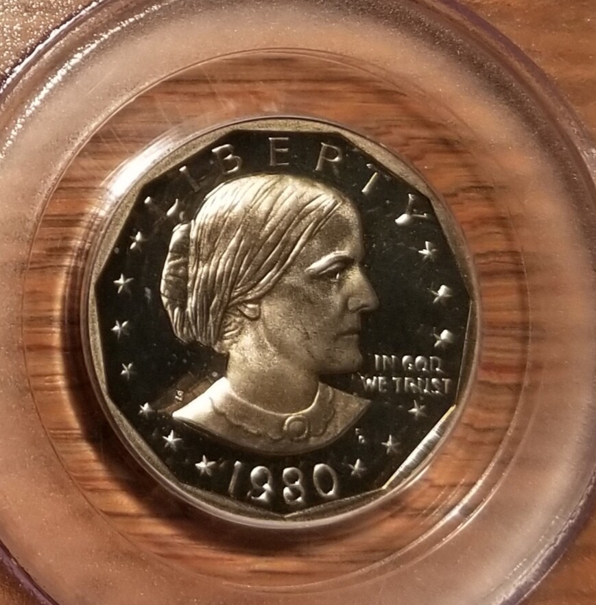 1980 S SUSAN B ANTHONY DOLLAR  PCGS PR69DCAM      FREE U.S. SHIPPING
