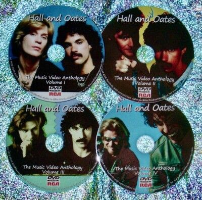 Hall and Oates Music Video Anthology 1972-2019 4 DVD Set 85 Videos Daryl John