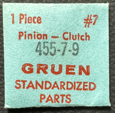 GENUINE GRUEN EB407 CA455-7-9 CLUTCH PINION WATCH REPAIR PART   WP5