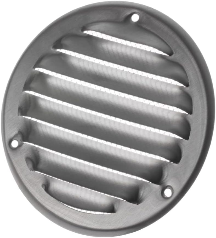 Stainless Steel Round Metal Air Vent Grille Cover with Insect Mesh Ø100mm / 4" i