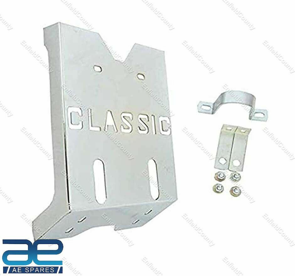 Fits Royal Enfield Classic 350 500cc Engine Guard Skid Plate Steel Chrome