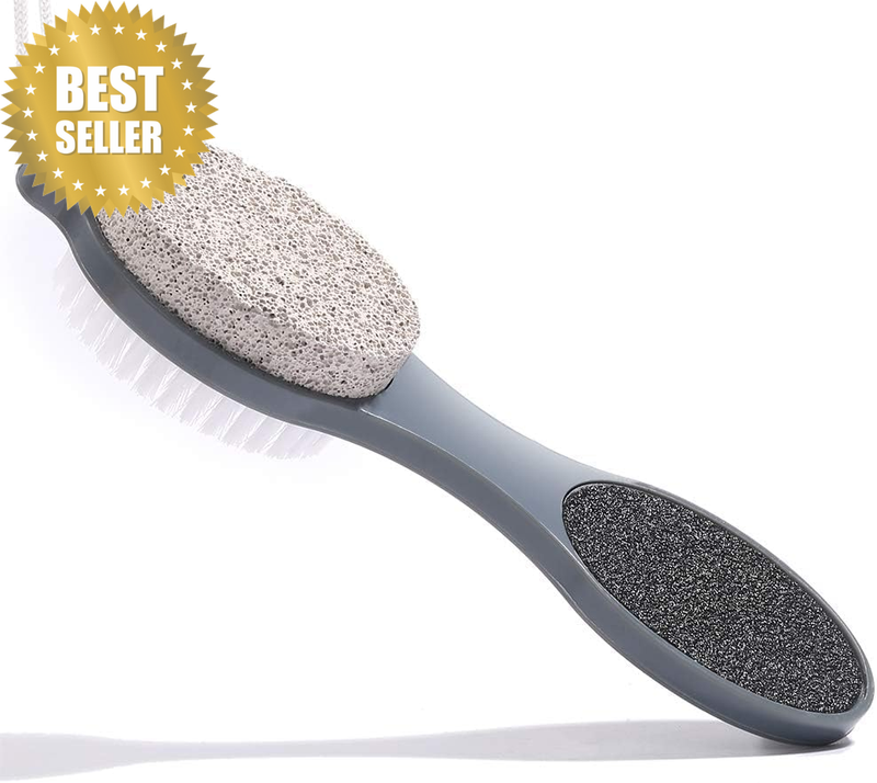 Foot File Callus Remover - Multi Purpose 4 in 1 Feet Pedicure Tools with Foot Sc
