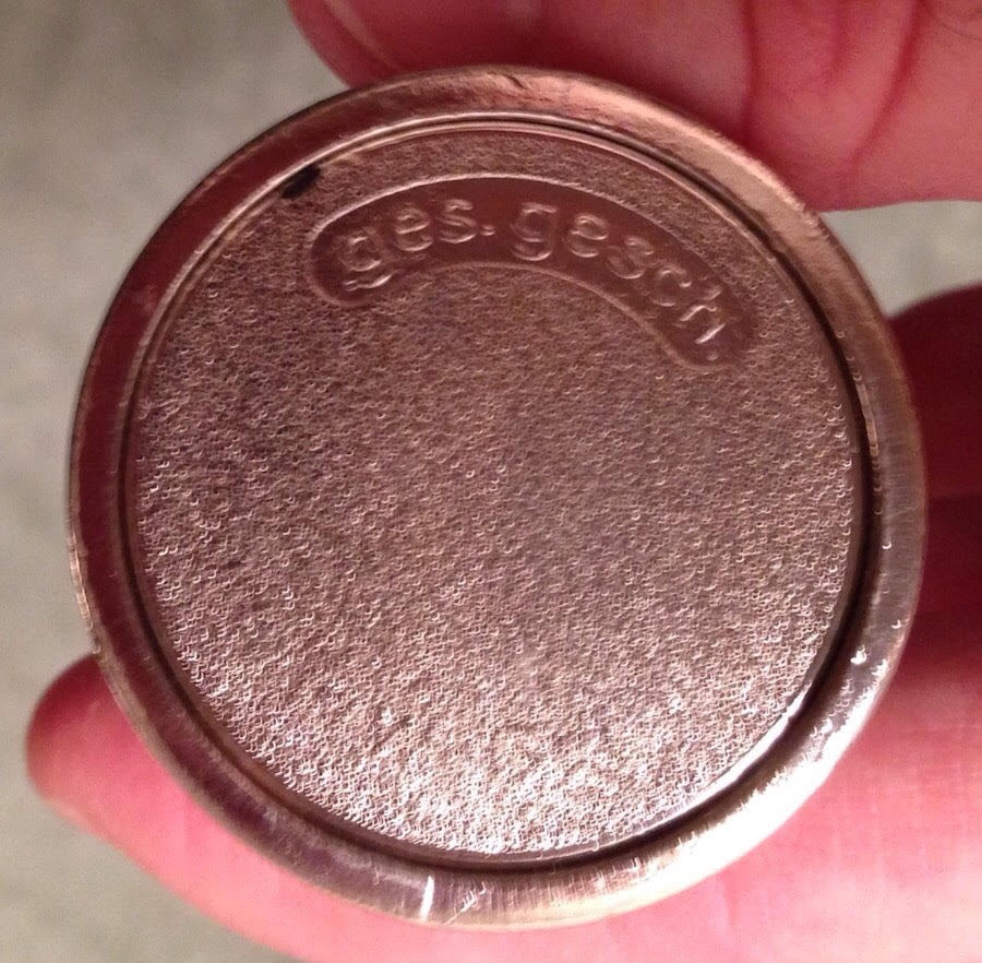 Ges Gesch Germany Metal Miniature Beer Stein Silver Zermatt Collectible Bar