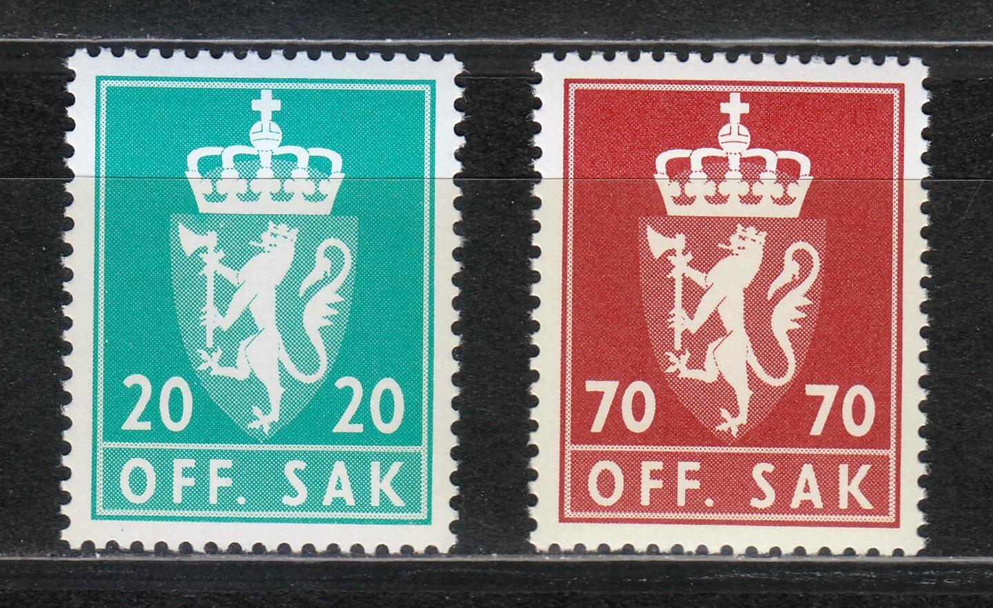 Norway 1982 MNH Mi 116-117 OFFICIAL STAMPS Coat of Arms