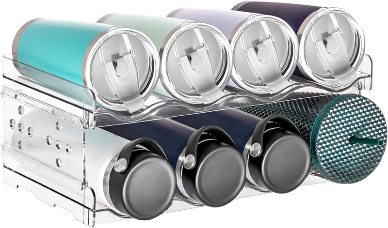 Water Bottle Organizer,Cup Organizer Kitchen Cabinets,Water Bottle Storage Rack