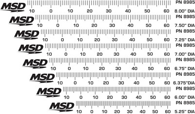 MSD 8985 Timing Tape 5.250 to 8 in. Diameter Balancer Small Block Chevy SBC