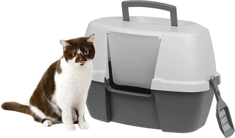 Front Door Flap And Scoop Kitty Tray