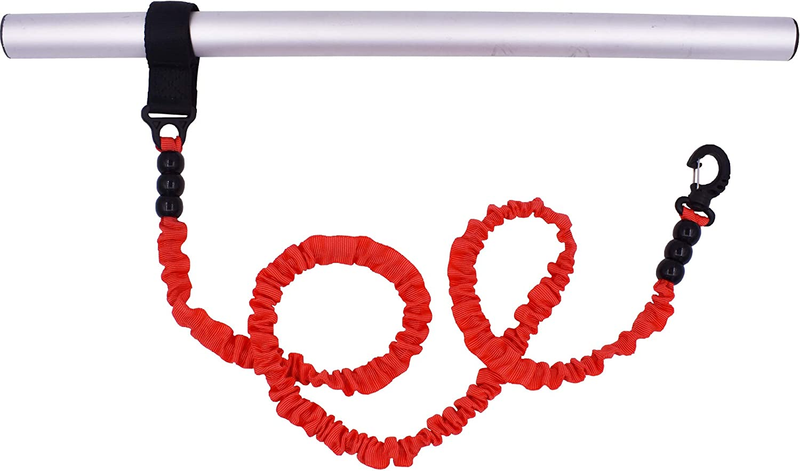 YYST 1 Piece 36 Inch Deluxe Red Kayak Paddle Leash Kayak Rod Leash Tool Lanyard