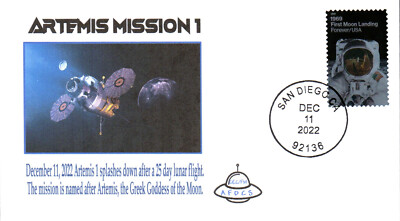 2022 NASA Artemis I Splashdown & Recovery San Diego 11 December AFDCS CAchet