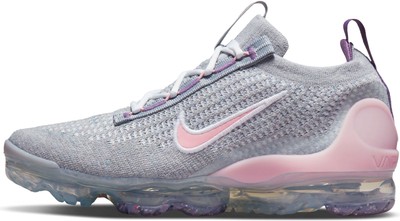 Nike Air VaporMax 2021 FK Wolf Grey/Pink Glaze для больших детей (DB1550 007)