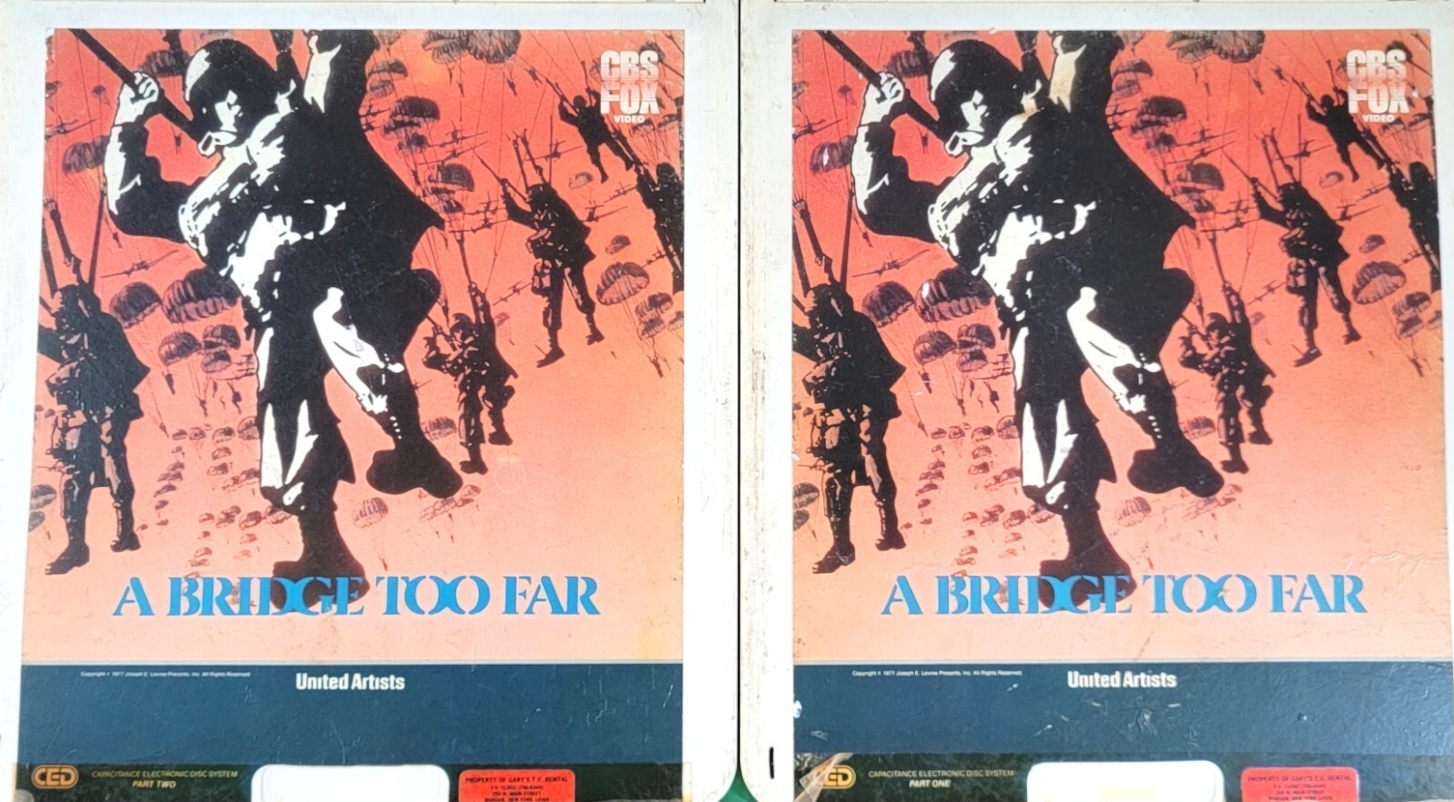 A Bridge Too Far - CED Select a Vision Video Disc, set of 2 discs