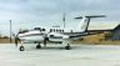Beechcraft King Air 200 Raytheon Airplane Desk Wood Model Small New