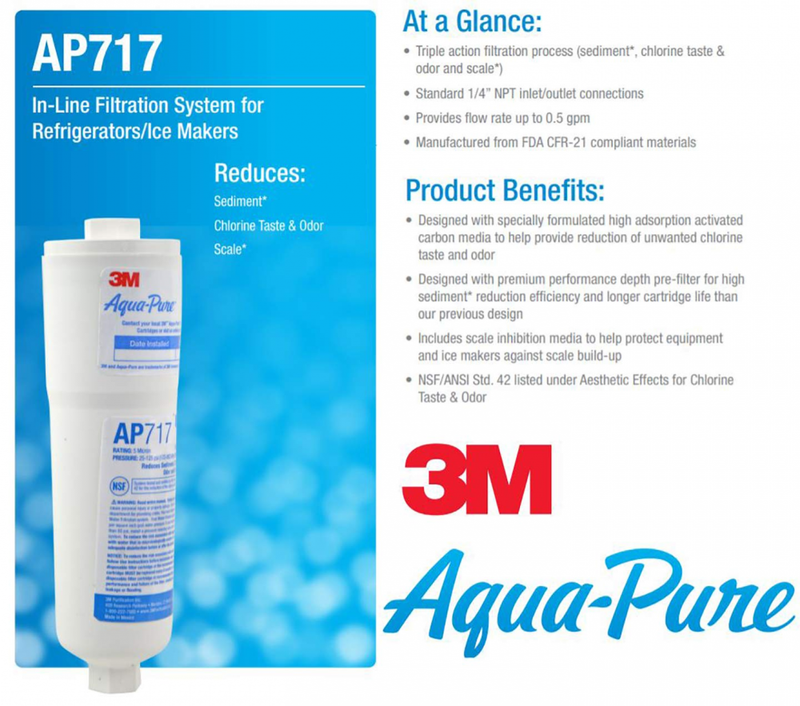 Aqua-Pure AP717 Drinking Water System Filter with Triple Action Filtration