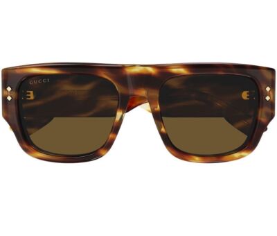 Pre-owned Gucci Gg1262s-004 Havana Havana Brown Sunglasses