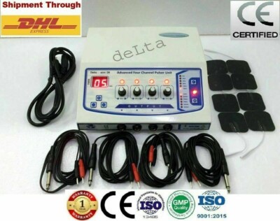 Prof. Home use 4 channel Electro therapy Pulse Massager delta pulser unit