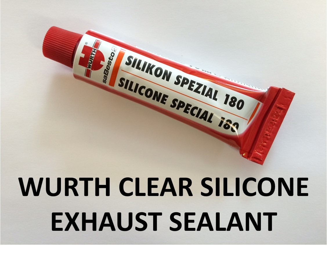 WURTH 180 Clear No Mess Silicone High Temp Sealant Motorbike Exhaust link pipe eBay