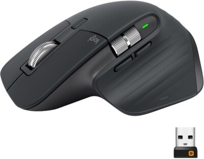 Logitech MX Master 3S Advanced Wireless USB/Bluetooth Mouse Windows, Linux
