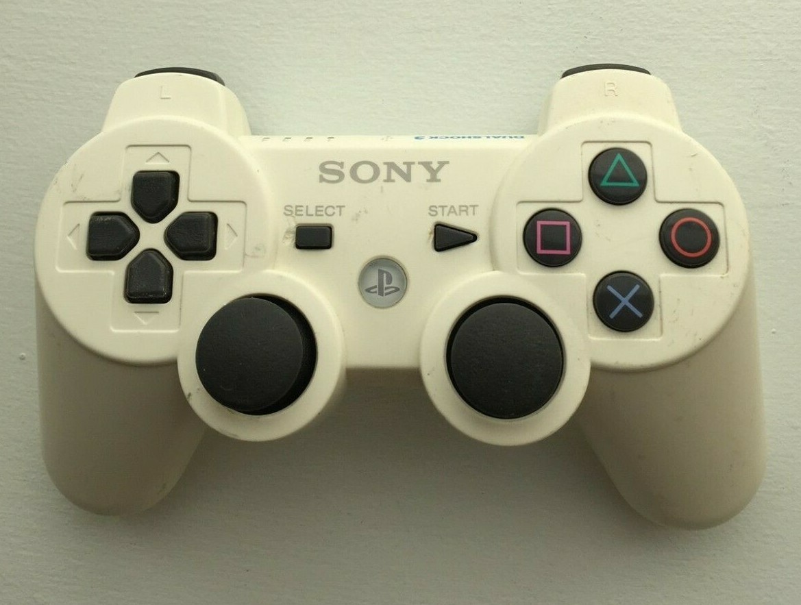 プレステーション3ホワイト Sony Playstation 3 PS3 Sixaxis DualShock 3 Controller White