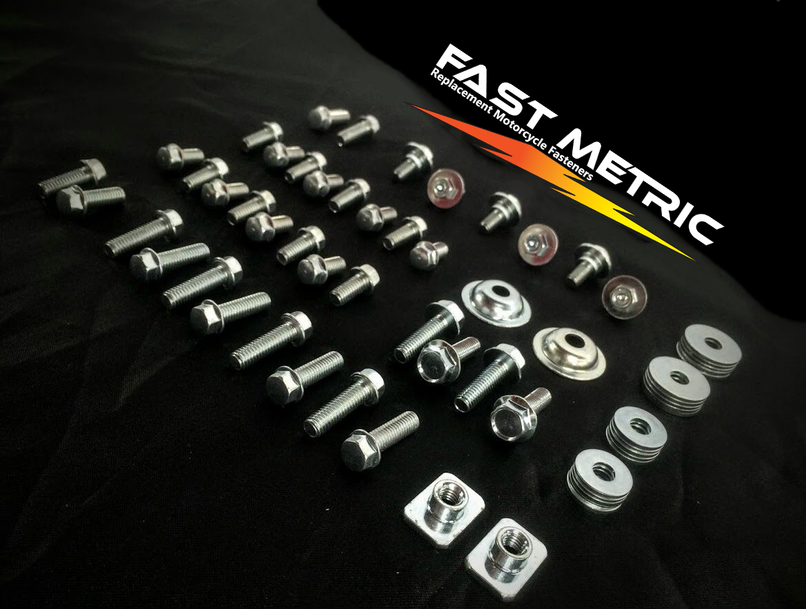 64pc Bolt Kit Kawasaki KLX 175 200 220 225 250 KLR 110 Plastics body frame