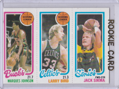 LARRY BIRD ROOKIE CARD 1980 Topps VINTAGE BASKETBALL RC Boston Celtics Legend!. rookie card picture