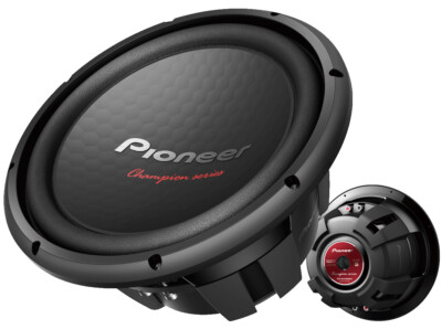 Pioneer TS-W300D4 12  1600W MAX Power DVC 4-Ohm Component Subwoofer Single Sub