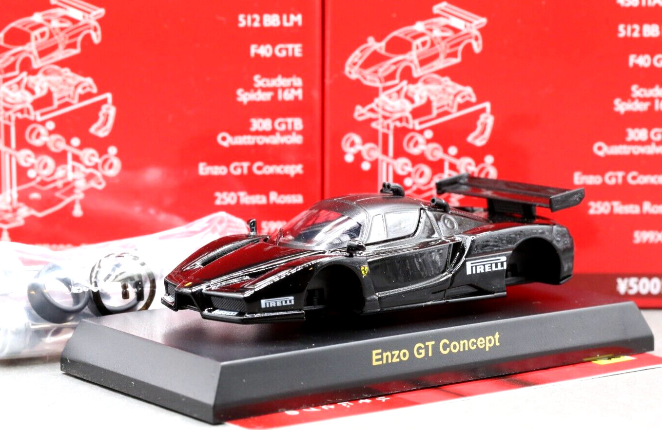 京商ミニッツ ENZO FERRARI GT Concept（ブラック） Kyosho 1/64 Ferrari collection 8 Enzo GT Concept Matte Black