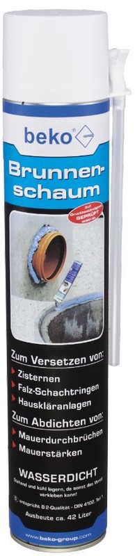Beko Brunnenschaum 750 Ml 280 750 Polyurethanschaum Wasserdicht