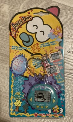 Dinkie Dino Electronic Virtual Pet RakuRaku Dinokun Green English Ver. Rare
