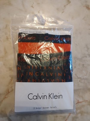 CALVIN KLEIN Boxer Brief - Boy's 2-Pack Cotton Stretch - XL 16-18
