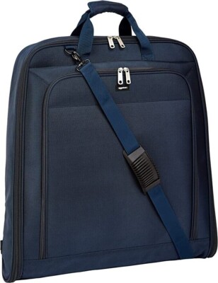 Tri-Fold Garment Bag - Amazon Basics - Navy Blue - 40-Inch - Brand-New